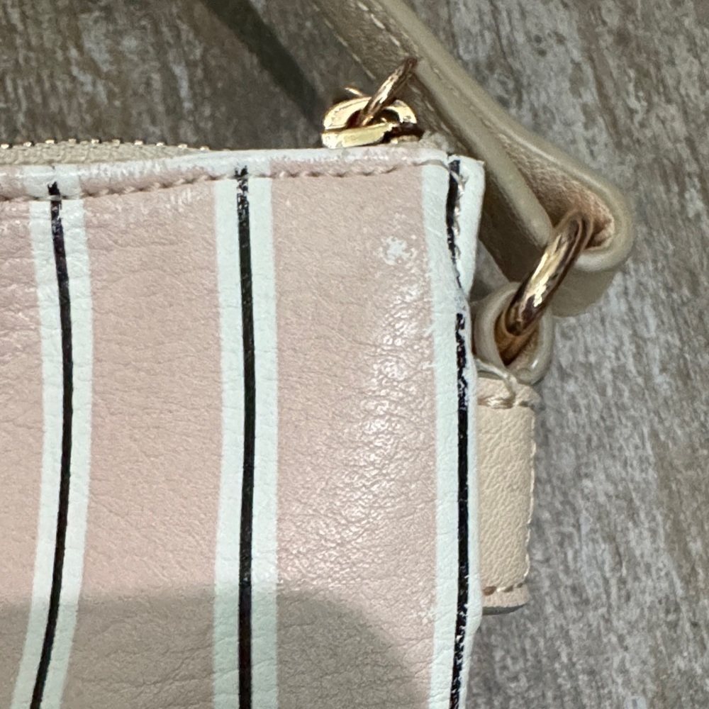 Striped Cream Crossbody Bag - Picture 14 of 16